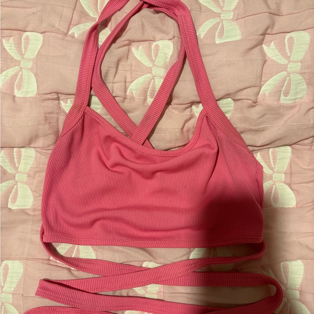 Pink Women's Strappy Bralette top
